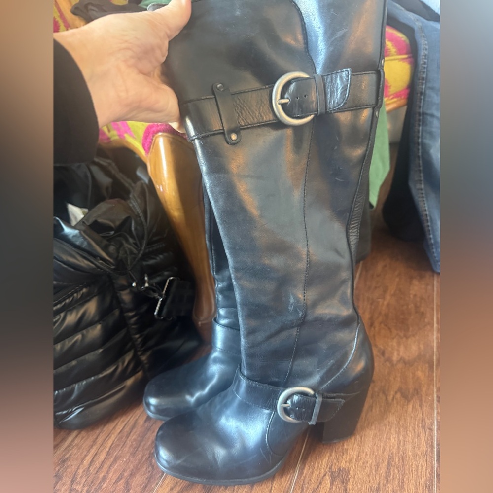 Born Black Leather Boots
